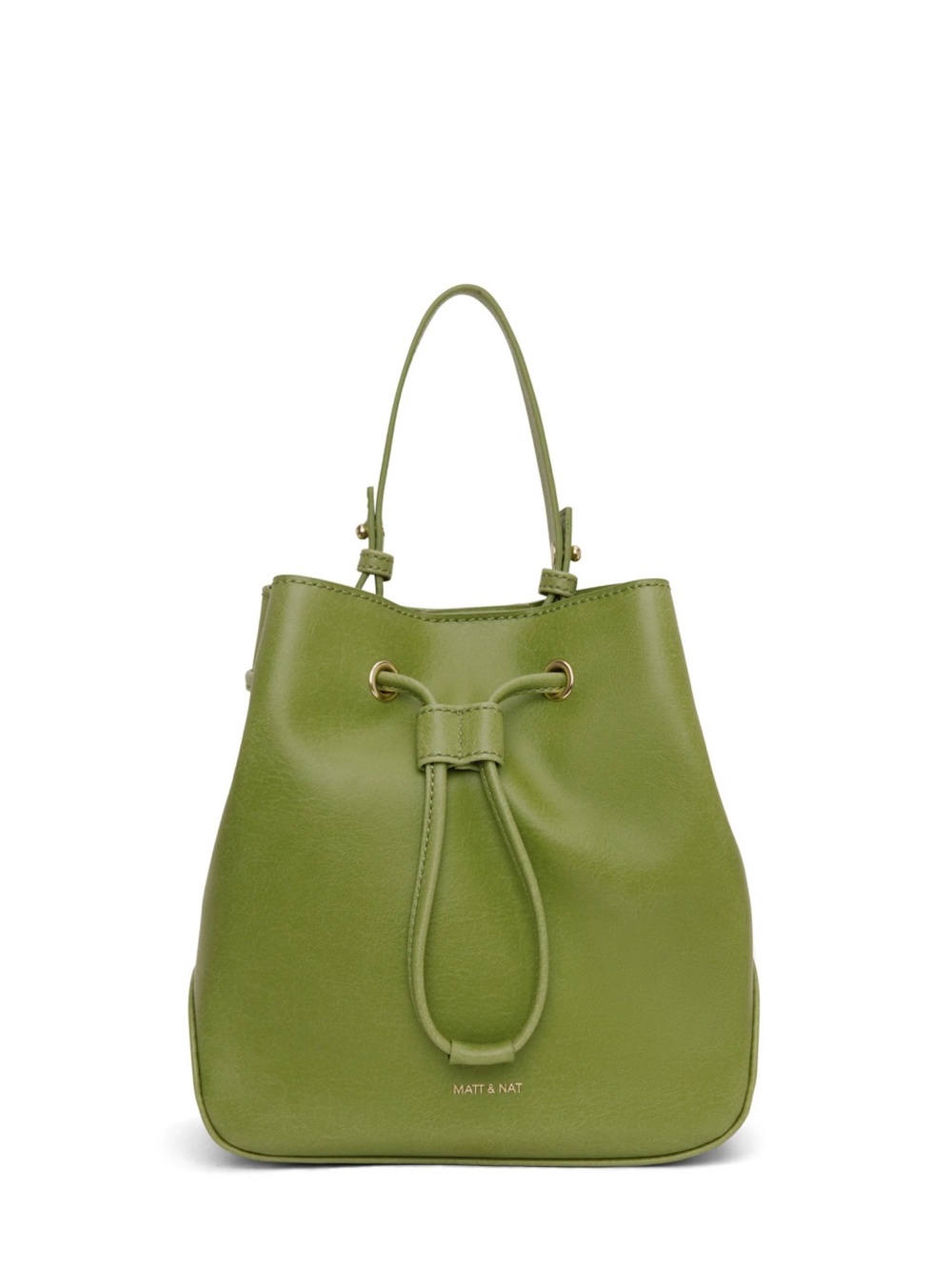 Matt & Nat Olive Green Drawstring Bucket Shoulder Bag